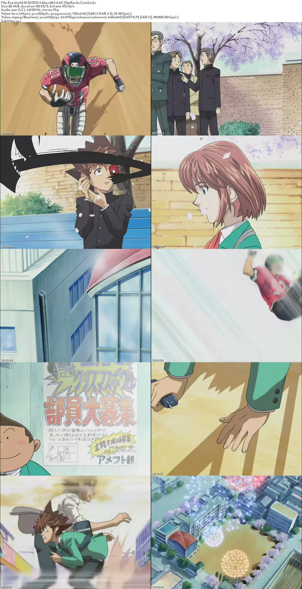 Eyeshield 21 (2005 Anime Series) Season 1 Screenshot 1