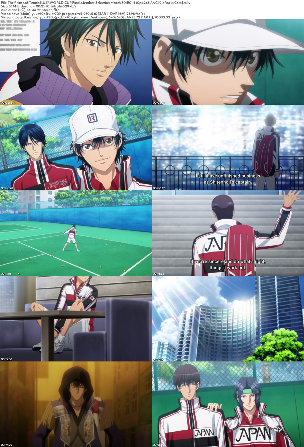 The Prince of Tennis II: U-17 World Cup- Final Member Selection Match (2026 Anime Series) Season 1 Screenshot 1