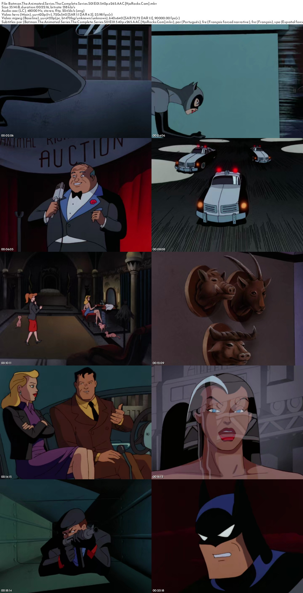 Batman: The Animated Series (1992 Cartoon Series) Season 2 Screenshot 1
