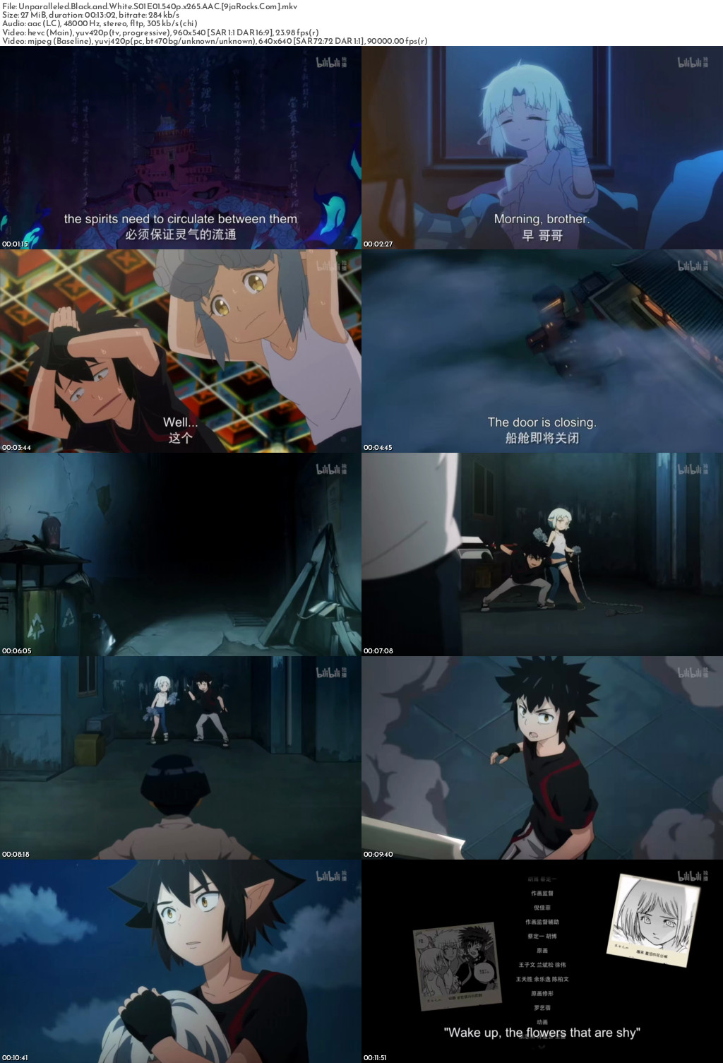 The Unparalleled Black & White (2015 Anime Series) Season 1 Screenshot 1